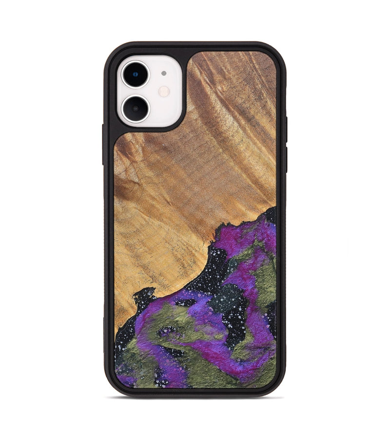 iPhone 11 Wood+Resin Phone Case - Tammy (Cosmos, 686069)