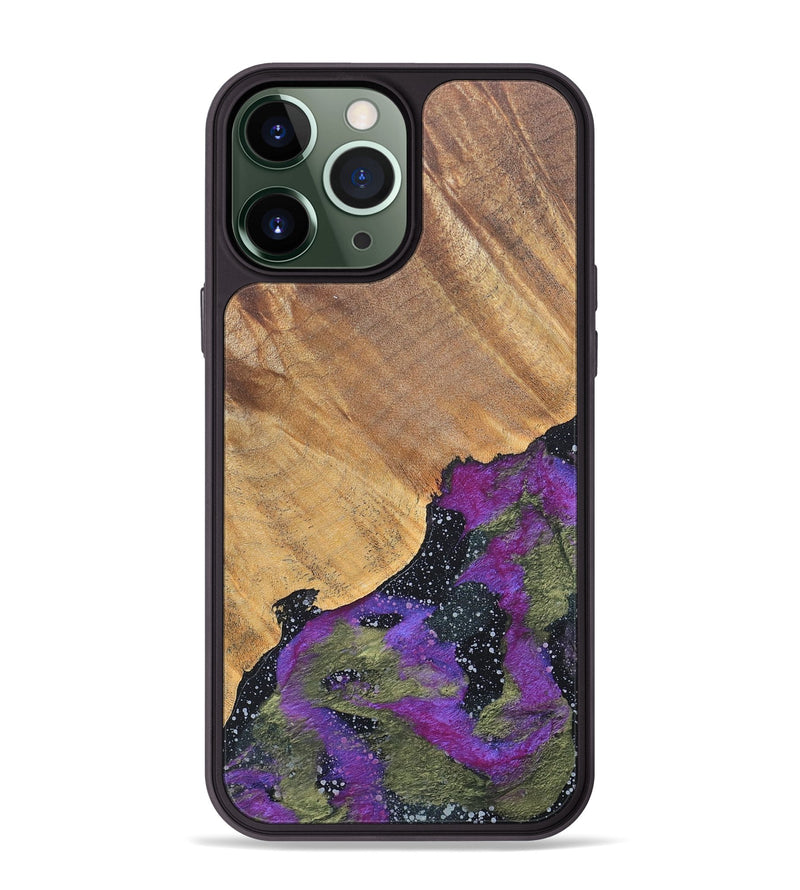 iPhone 13 Pro Max Wood+Resin Phone Case - Tammy (Cosmos, 686069)