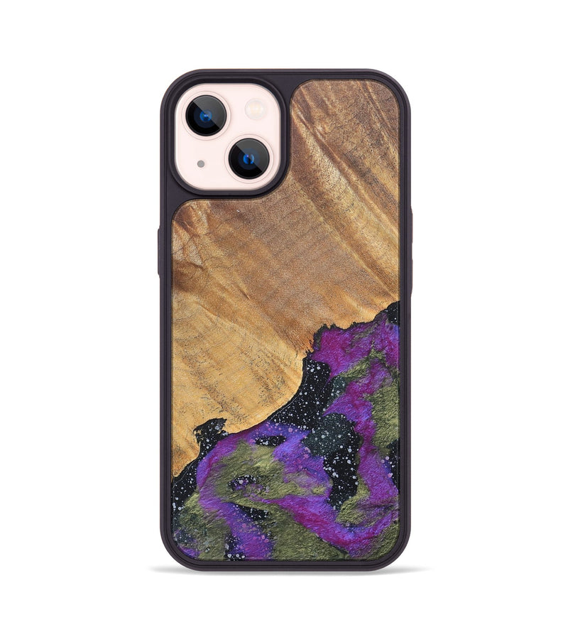 iPhone 14 Wood+Resin Phone Case - Tammy (Cosmos, 686069)