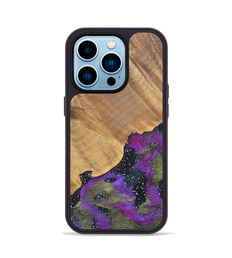 iPhone 14 Pro Wood+Resin Phone Case - Tammy (Cosmos, 686069)