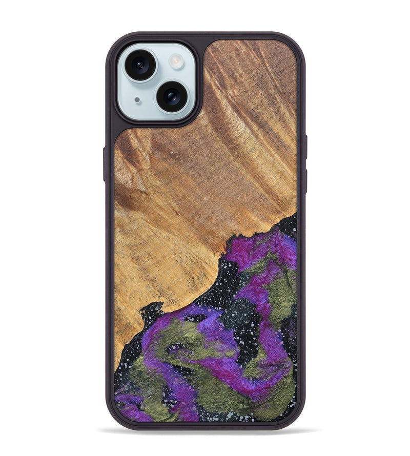 iPhone 15 Plus Wood+Resin Phone Case - Tammy (Cosmos, 686069)