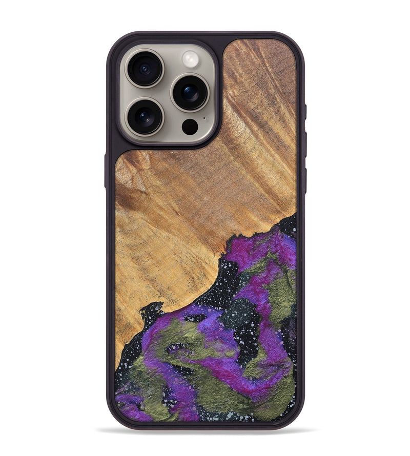 iPhone 15 Pro Max Wood+Resin Phone Case - Tammy (Cosmos, 686069)