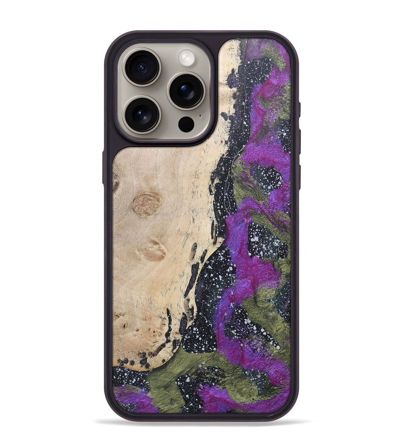 iPhone 15 Pro Max Wood+Resin Phone Case - Moises (Cosmos, 686071)