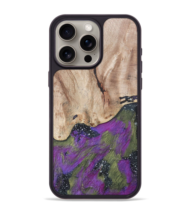 iPhone 15 Pro Max Wood+Resin Phone Case - Kendrick (Cosmos, 686073)
