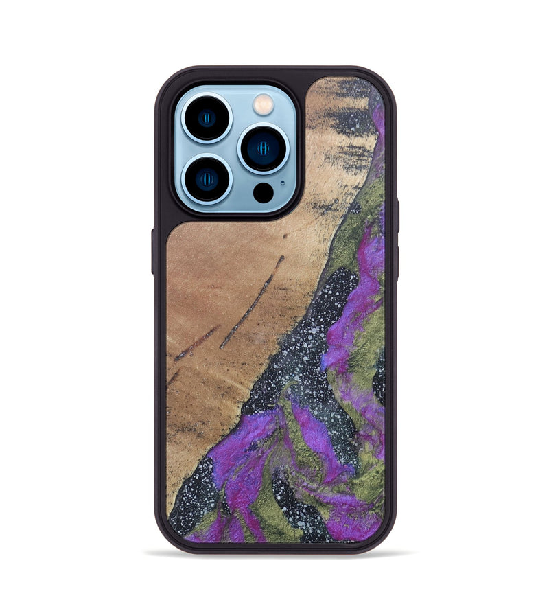 iPhone 14 Pro Wood+Resin Phone Case - Isaac (Cosmos, 686076)