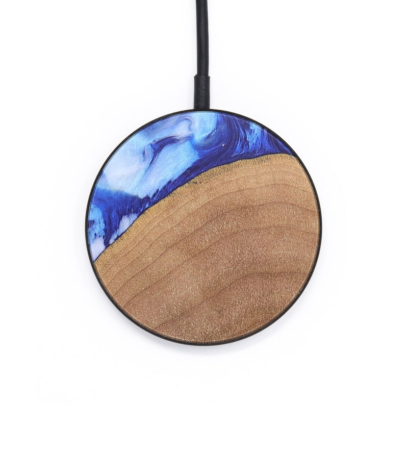 Circle Wood+Resin Wireless Charger - Tara (Blue, 686156)