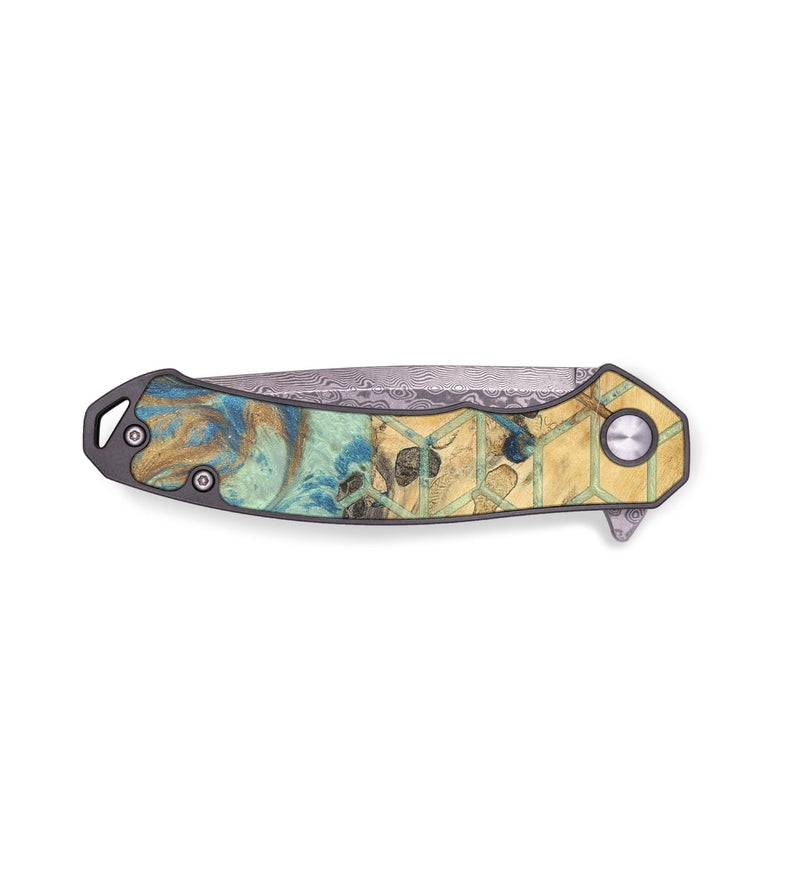 EDC Wood+Resin Pocket Knife - Cheyanne (Pattern, 686168)