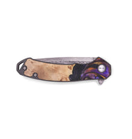 EDC Wood+Resin Pocket Knife - Brooks (Purple, 686189)