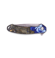 EDC Wood+Resin Pocket Knife - Sawyer (Blue, 686193)