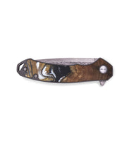 EDC Wood+Resin Pocket Knife - Zane (Black & White, 686199)