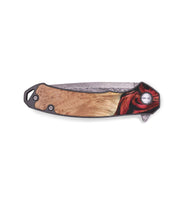 EDC Wood+Resin Pocket Knife - Ashanti (Red, 686221)
