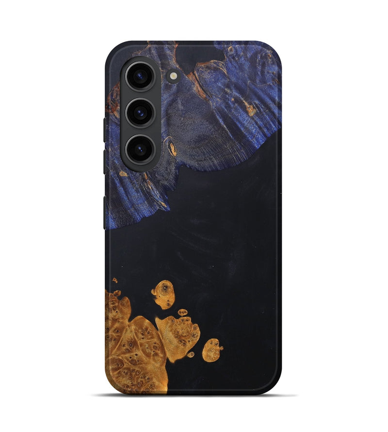 Galaxy S23 Wood+Resin Live Edge Phone Case - Gianna (Pure Black, 686330)