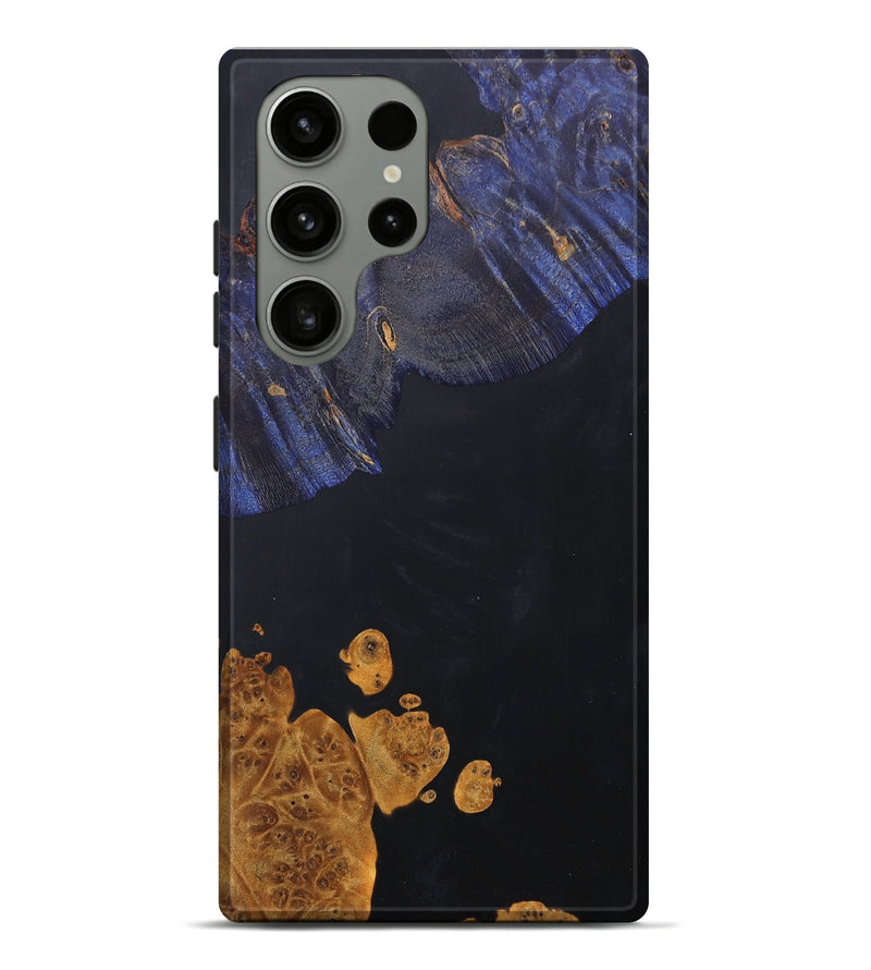 Galaxy S23 Ultra Wood+Resin Live Edge Phone Case - Gianna (Pure Black, 686330)