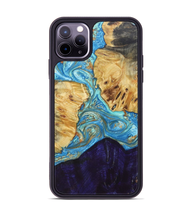 iPhone 11 Pro Max Wood+Resin Phone Case - Brad (Mosaic, 686499)
