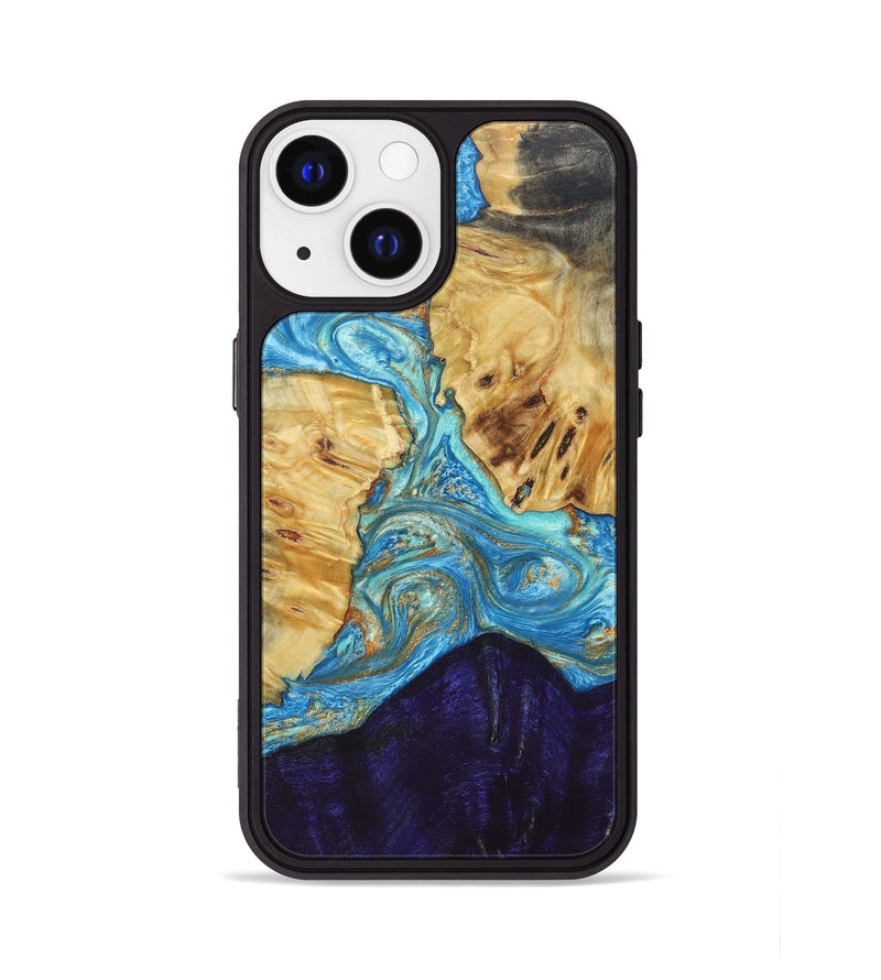 iPhone 13 Wood+Resin Phone Case - Brad (Mosaic, 686499)