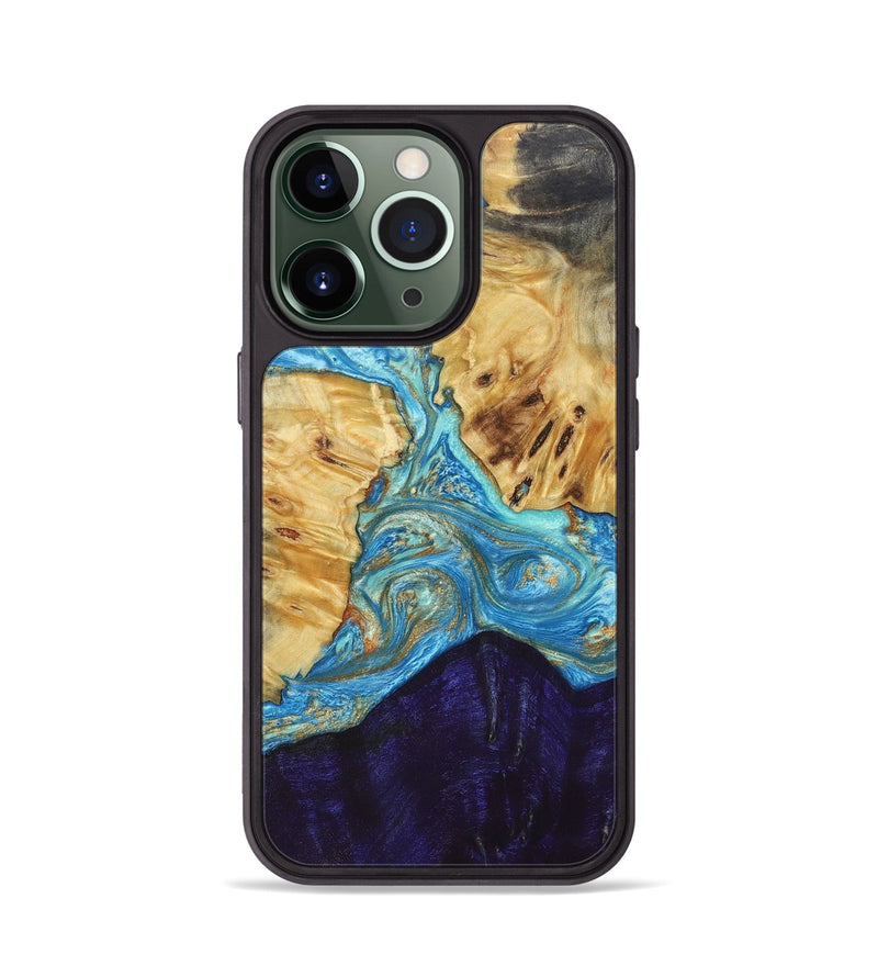 iPhone 13 Pro Wood+Resin Phone Case - Brad (Mosaic, 686499)