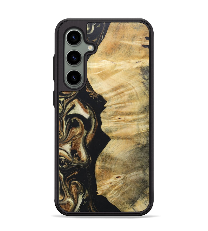 Galaxy S24 Plus Wood+Resin Phone Case - Miguel (Black & White, 686542)