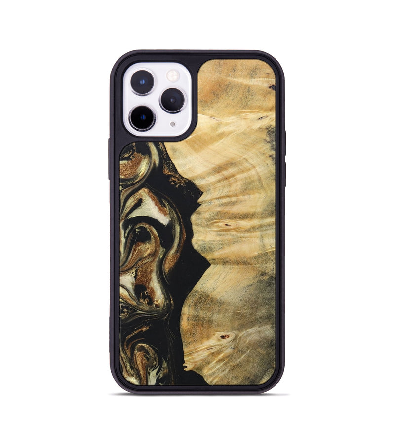 iPhone 11 Pro Wood+Resin Phone Case - Miguel (Black & White, 686542)