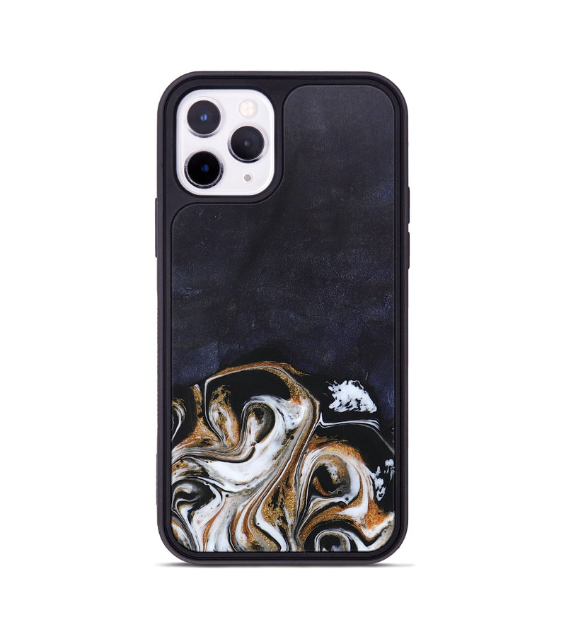 iPhone 11 Pro Wood+Resin Phone Case - Jolene (Black & White, 686549)
