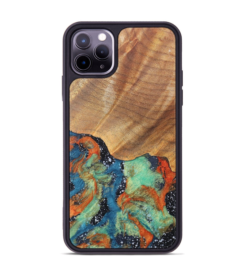 iPhone 11 Pro Max Wood+Resin Phone Case - Kamila (Cosmos, 686607)