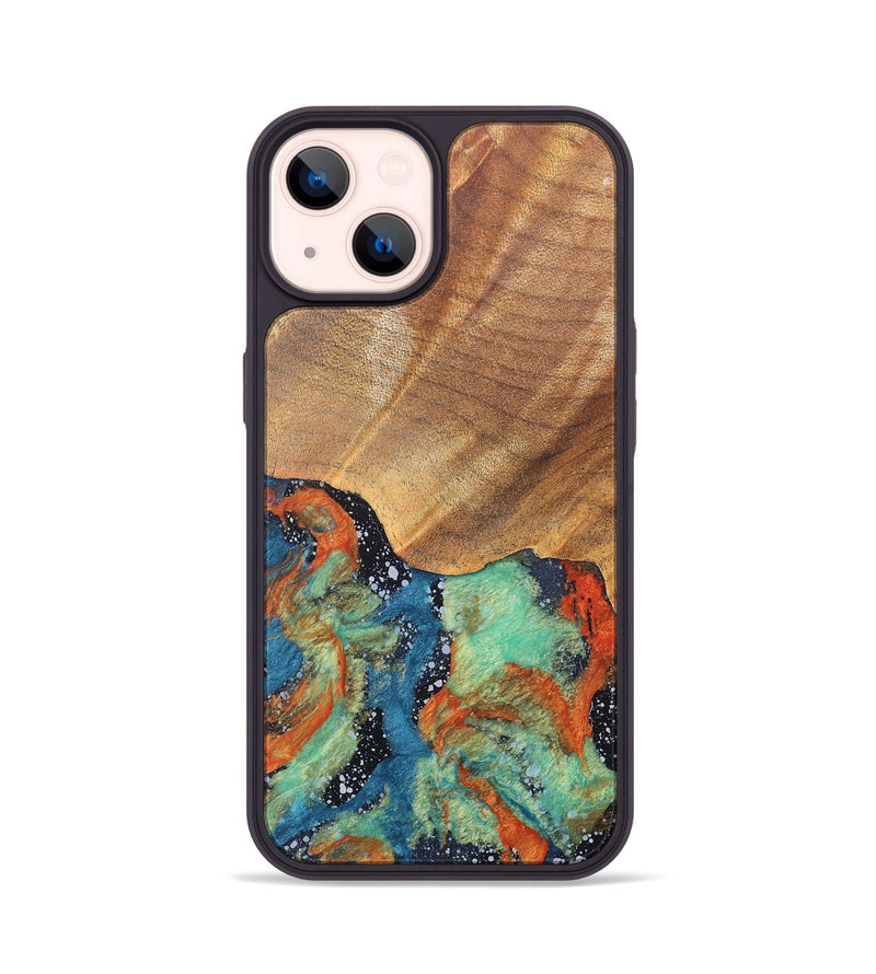 iPhone 14 Wood+Resin Phone Case - Kamila (Cosmos, 686607)
