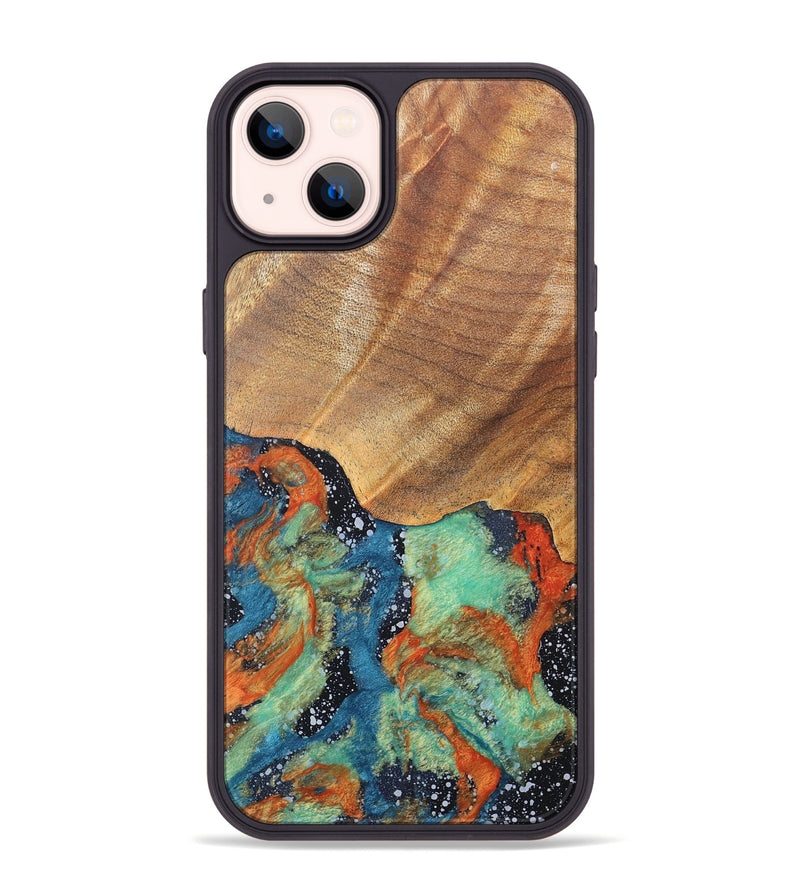 iPhone 14 Plus Wood+Resin Phone Case - Kamila (Cosmos, 686607)