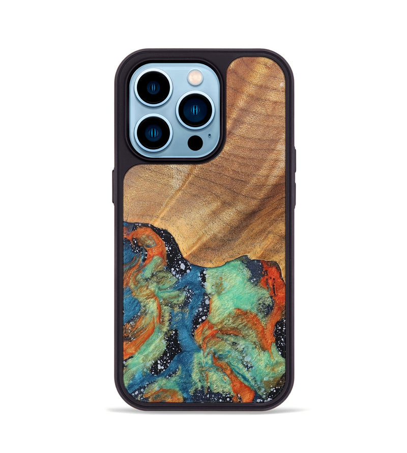 iPhone 14 Pro Wood+Resin Phone Case - Kamila (Cosmos, 686607)