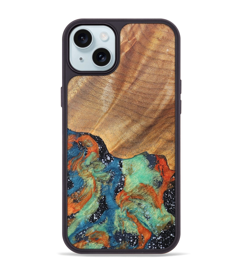 iPhone 15 Plus Wood+Resin Phone Case - Kamila (Cosmos, 686607)