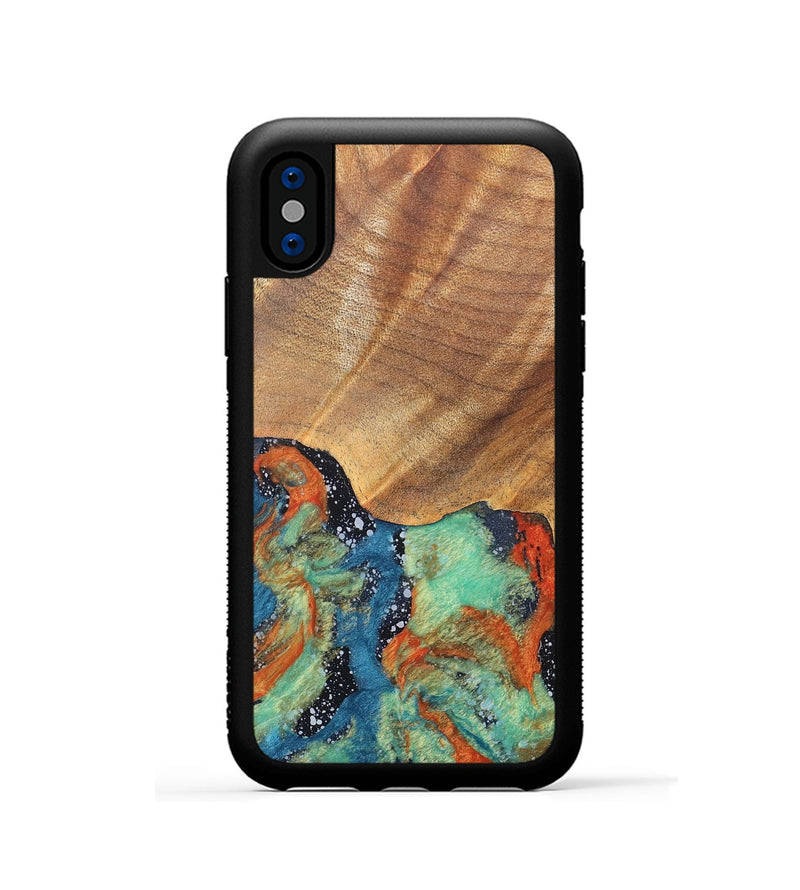 iPhone Xs Wood+Resin Phone Case - Kamila (Cosmos, 686607)