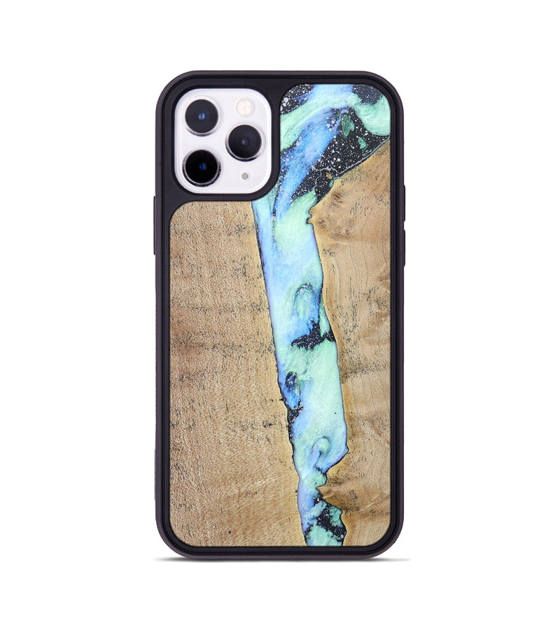 iPhone 11 Pro Wood+Resin Phone Case - Jeff (Cosmos, 686611)