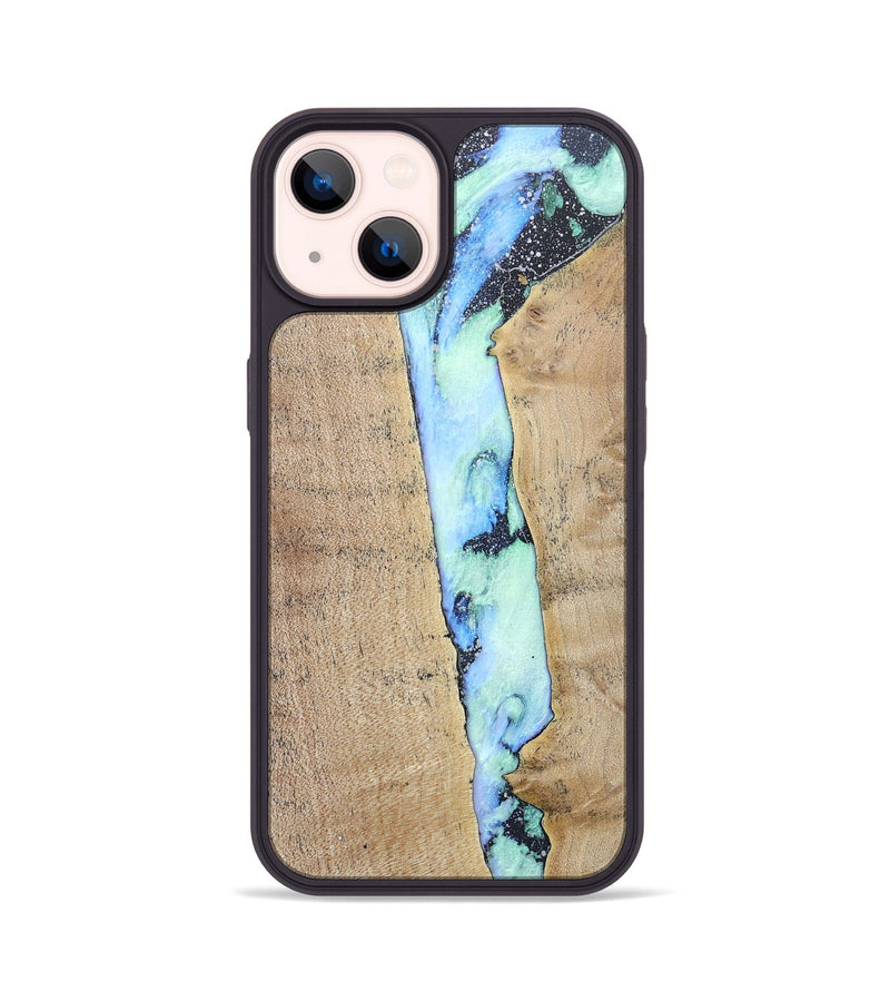 iPhone 14 Wood+Resin Phone Case - Jeff (Cosmos, 686611)