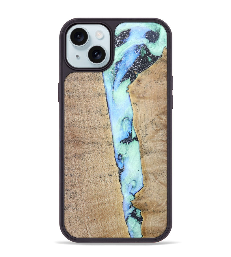 iPhone 15 Plus Wood+Resin Phone Case - Jeff (Cosmos, 686611)