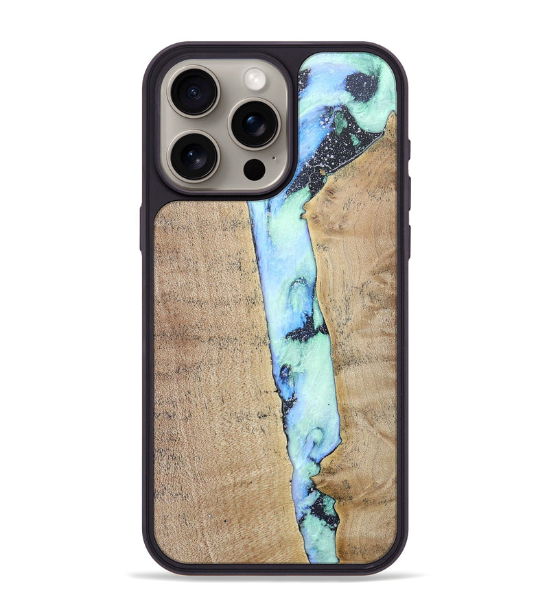 iPhone 15 Pro Max Wood+Resin Phone Case - Jeff (Cosmos, 686611)