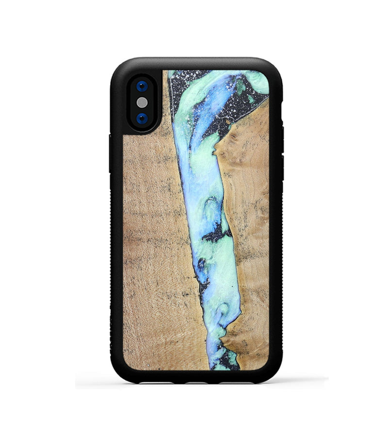 iPhone Xs Wood+Resin Phone Case - Jeff (Cosmos, 686611)