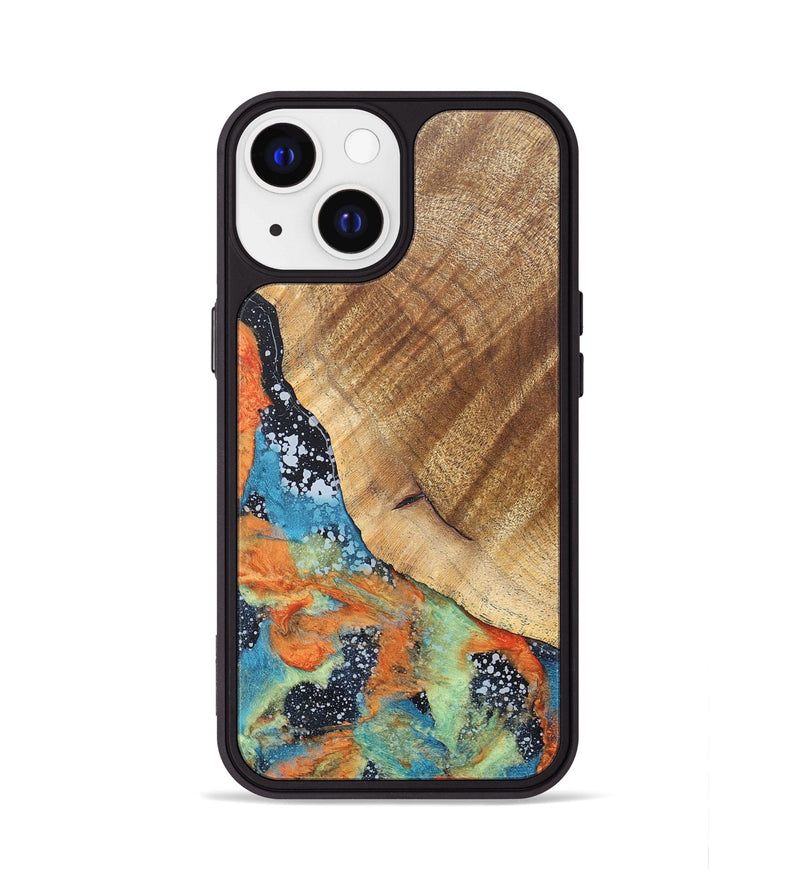 iPhone 13 Wood+Resin Phone Case - Vera (Cosmos, 686624)