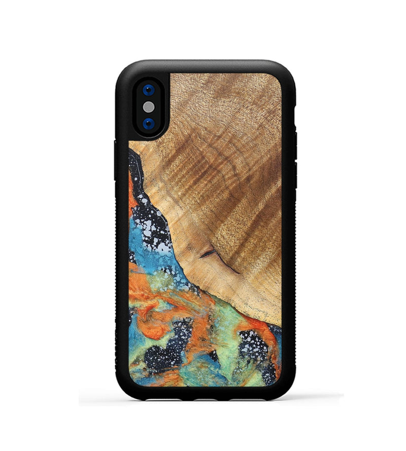 iPhone Xs Wood+Resin Phone Case - Vera (Cosmos, 686624)