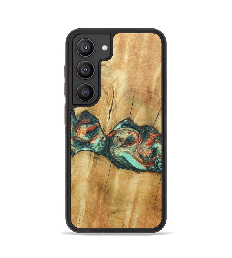 Galaxy S23 Wood+Resin Phone Case - Jaqueline (Green, 686731)