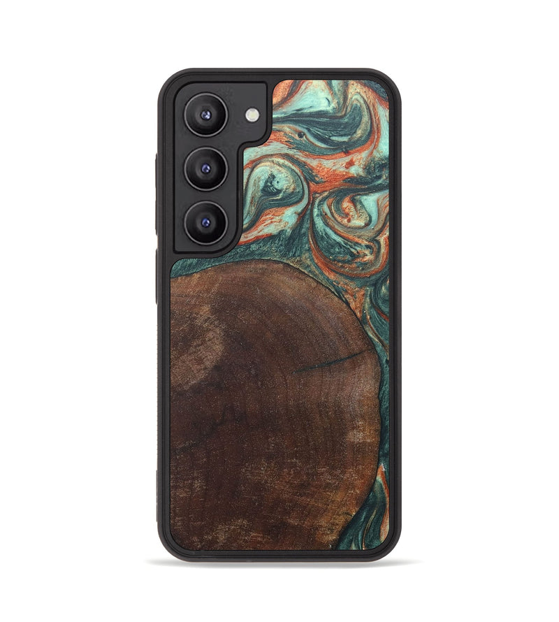Galaxy S23 Wood+Resin Phone Case - Tyrone (Green, 686744)