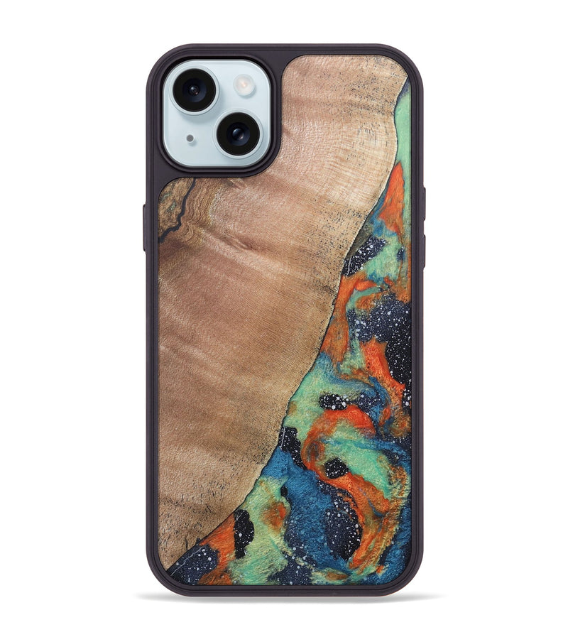 iPhone 15 Plus Wood+Resin Phone Case - Camden (Cosmos, 686751)