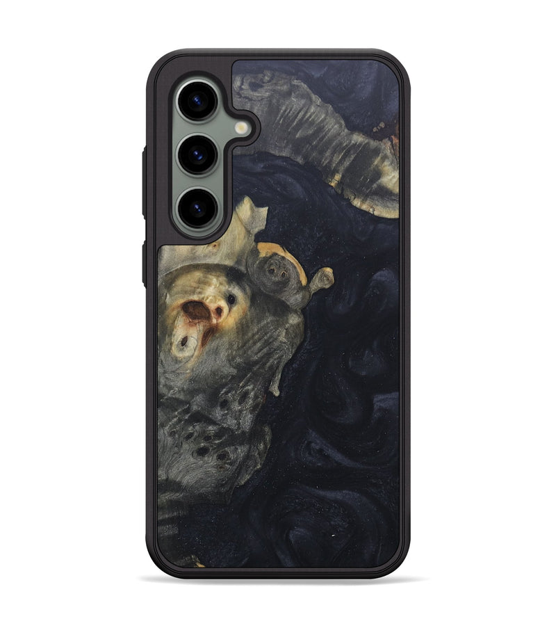 Galaxy S24 Plus Wood+Resin Phone Case - Pablo (Pure Black, 686788)