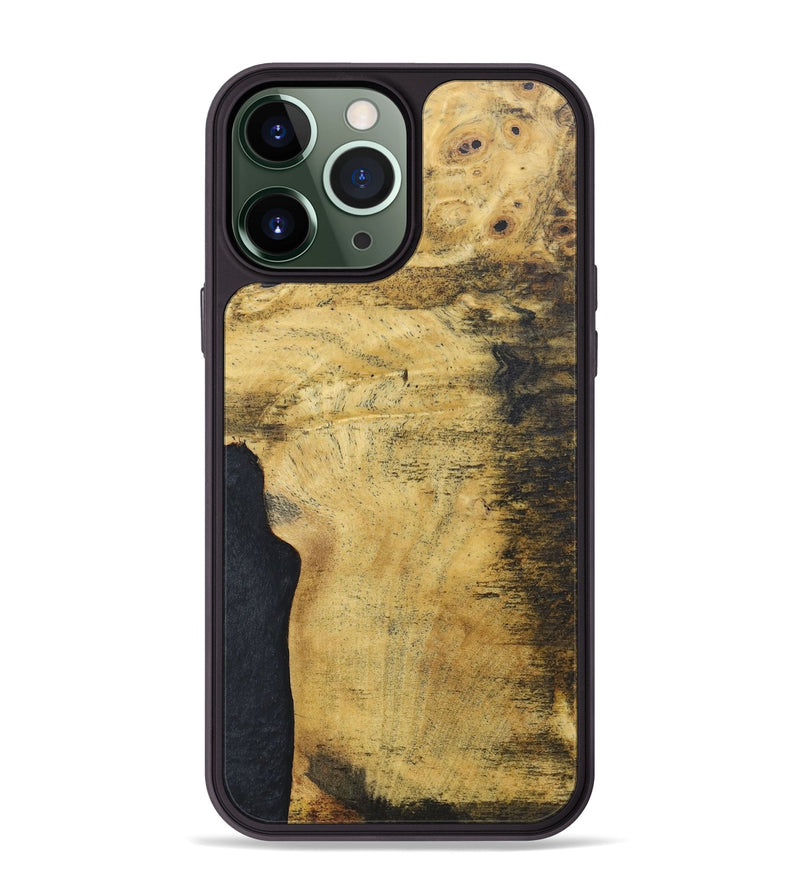 iPhone 13 Pro Max Wood+Resin Phone Case - Carole (Wood Burl, 686826)