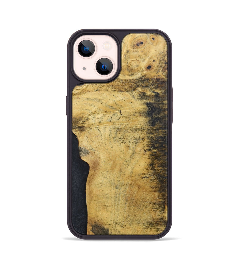 iPhone 14 Wood+Resin Phone Case - Carole (Wood Burl, 686826)