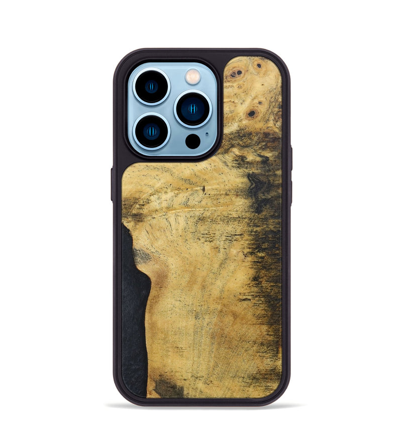 iPhone 14 Pro Wood+Resin Phone Case - Carole (Wood Burl, 686826)