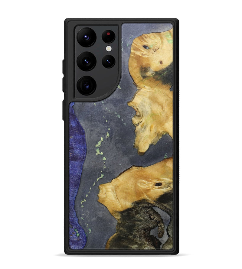 Galaxy S22 Ultra Wood+Resin Phone Case - Marianne (Mosaic, 686869)