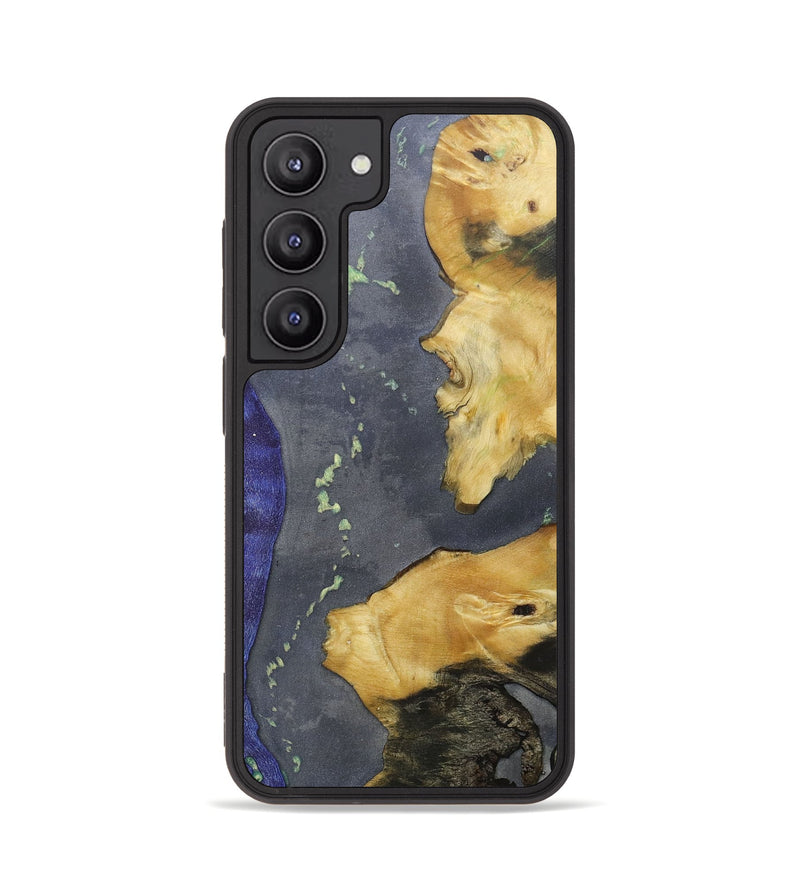 Galaxy S23 Wood+Resin Phone Case - Marianne (Mosaic, 686869)