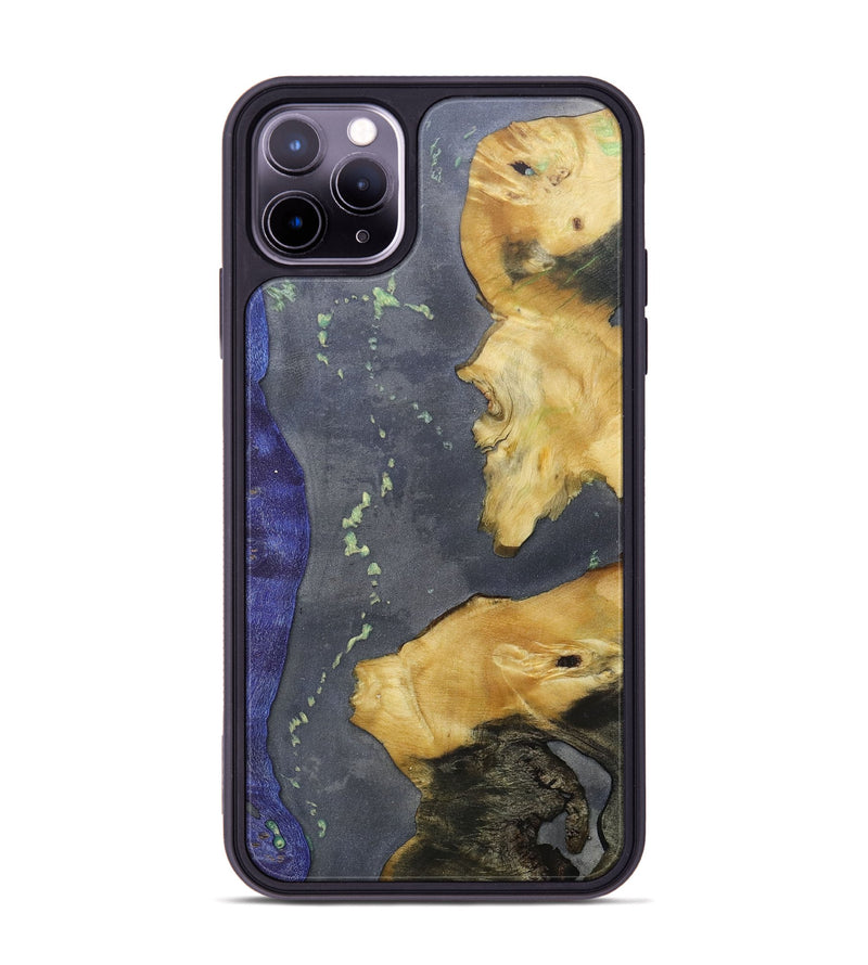 iPhone 11 Pro Max Wood+Resin Phone Case - Marianne (Mosaic, 686869)