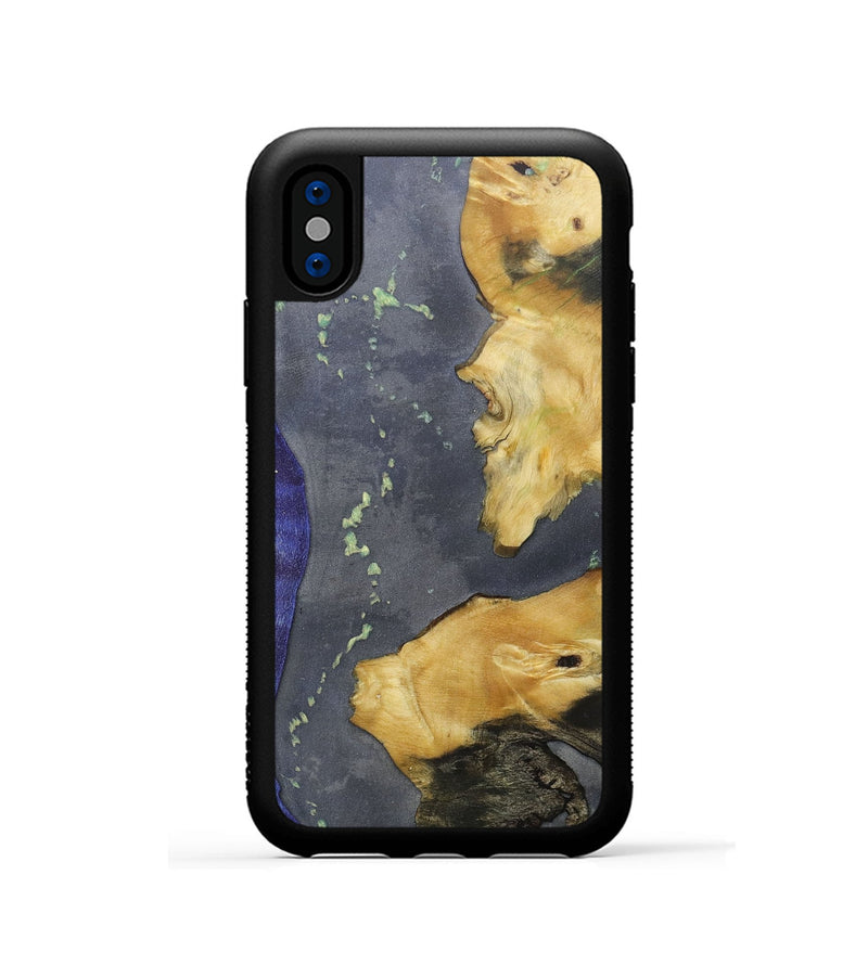 iPhone Xs Wood+Resin Phone Case - Marianne (Mosaic, 686869)