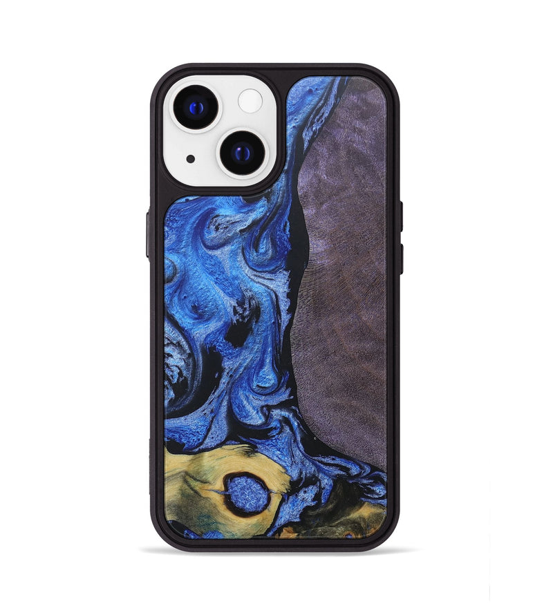 iPhone 13 Wood+Resin Phone Case - Lacy (Mosaic, 686871)