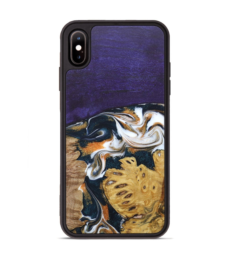 iPhone Xs Max Wood+Resin Phone Case - Cora (Mosaic, 686888)