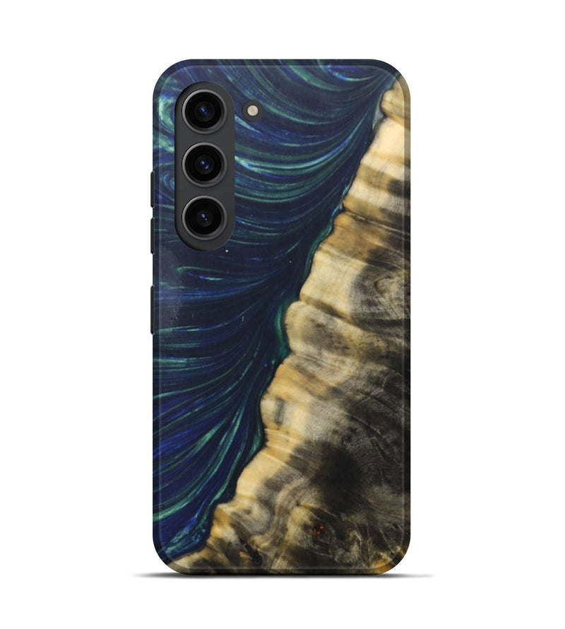 Galaxy S23 Wood+Resin Live Edge Phone Case - Sydney (Green, 686997)